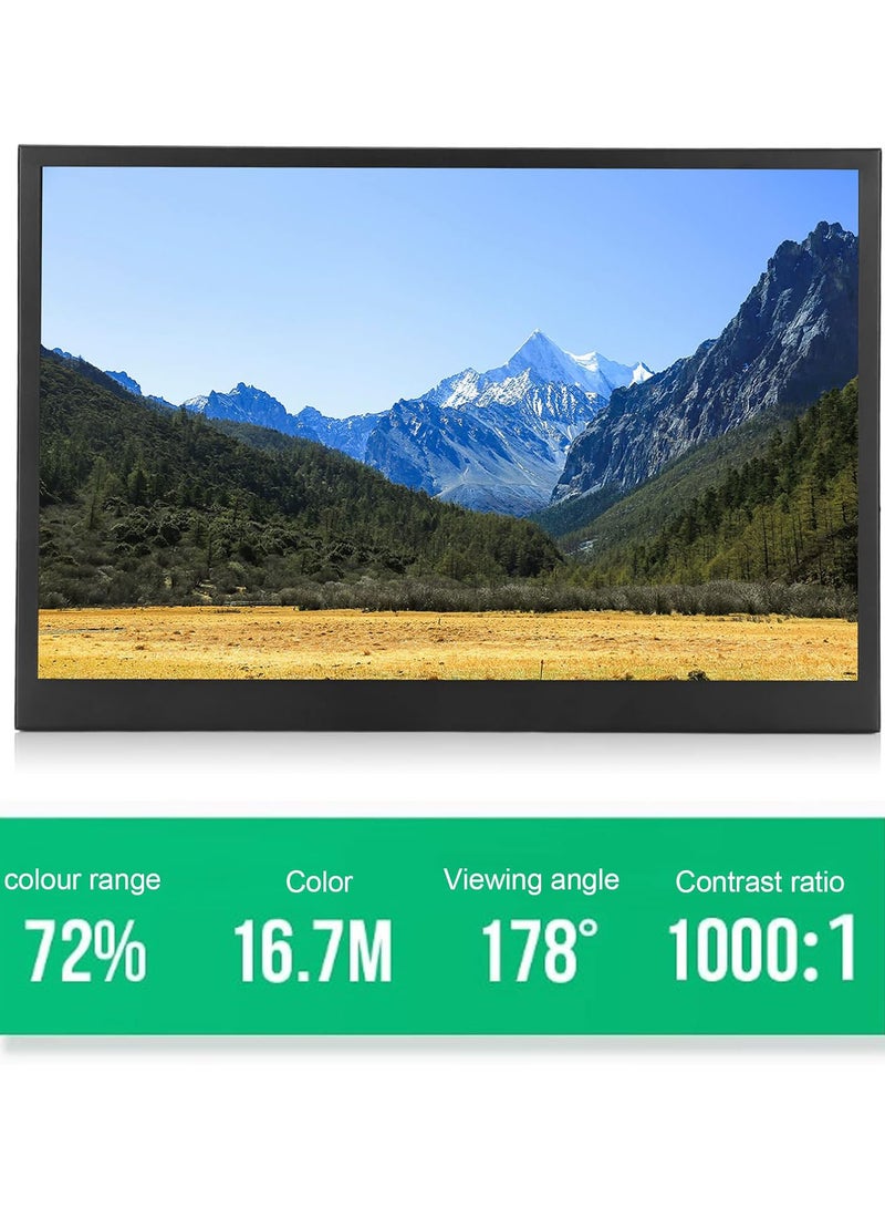GGOOT Portable Monitor, 15 inch Second Dual Computer Display with Speaker and Stand, IPS FHD Travel Screen Second Extender Mobile Double Monitors for Laptop PC Phones Tablet and Gaming  - Image 4