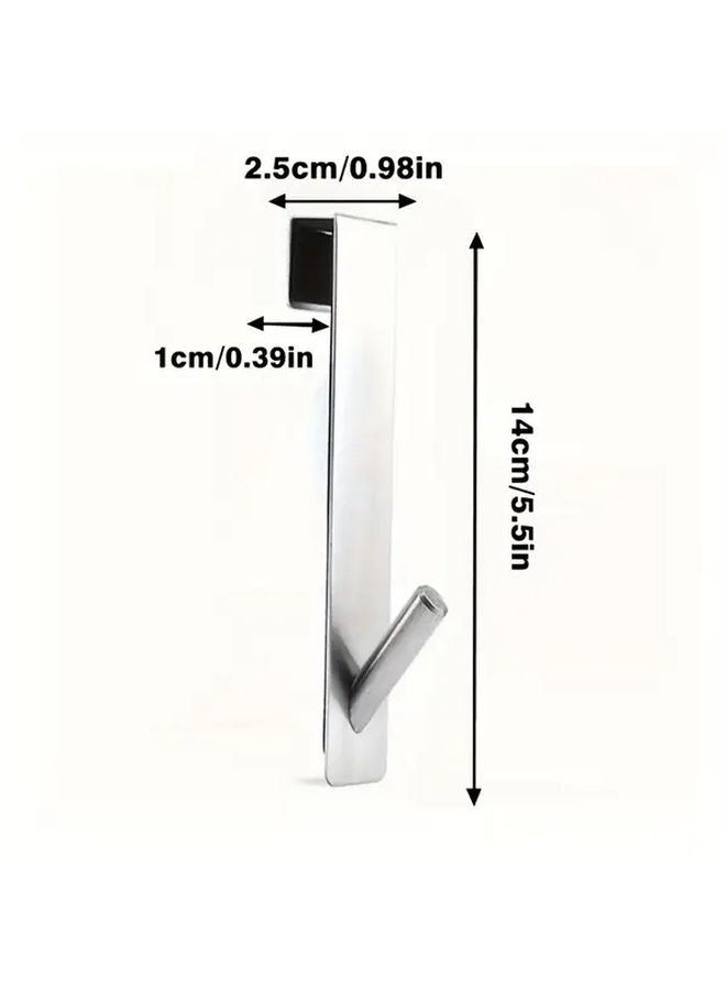 Golden Adhesive Towel Rack 2pcs No Drill Stainless Steel Bathroom Hanger - Image 4