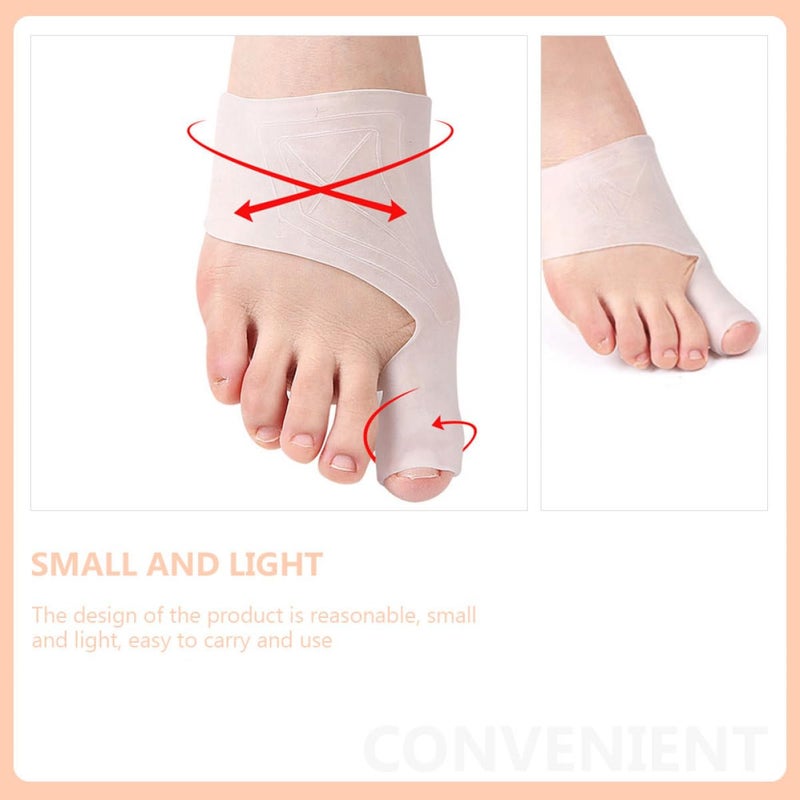 Hallux Valgus Corrector Bunion Support Toe Separator Sleeve 1 Pair Breathable Foot Cover - Image 4