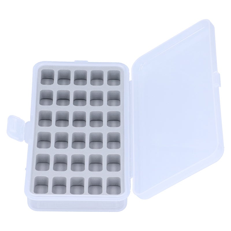 Sewing Spool Organizer: 30-Spool Capacity, Transparent Window, Portable - Sturdy Reusable Plastic Bobbin Box Organizer for Sewing Craft Storage - Image 5