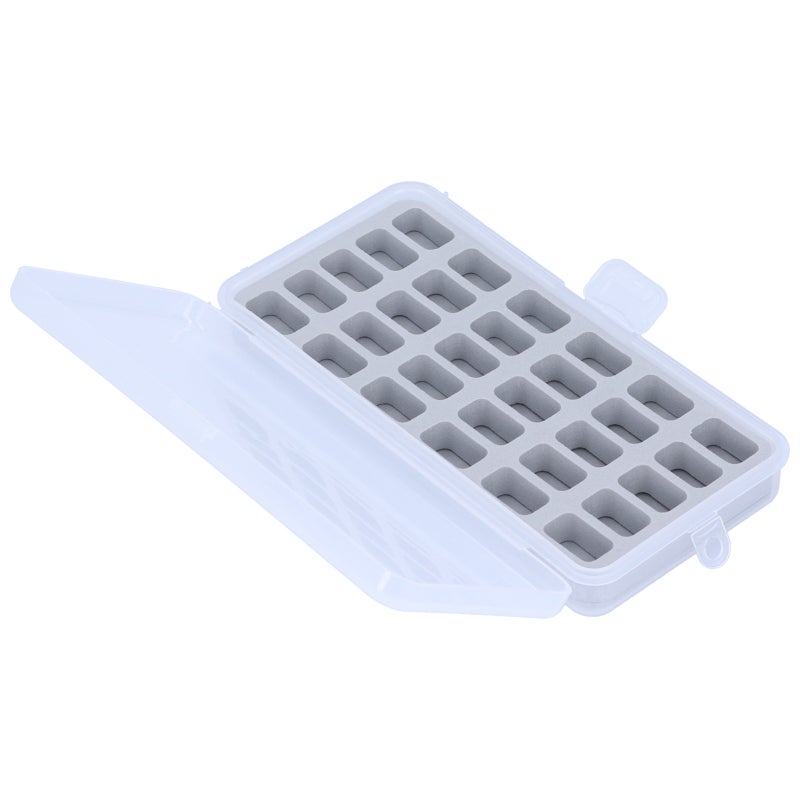 Sewing Spool Organizer: 30-Spool Capacity, Transparent Window, Portable - Sturdy Reusable Plastic Bobbin Box Organizer for Sewing Craft Storage - Image 2