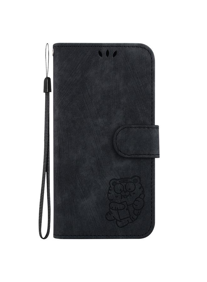 زبون جراب لهاتف Infinix Note 12 2023 / 12 Pro 4G جراب هاتف من الجلد المنقوش بنقشة نمر صغير - Image 2