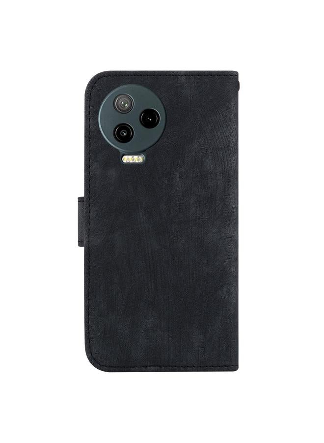 زبون جراب لهاتف Infinix Note 12 2023 / 12 Pro 4G جراب هاتف من الجلد المنقوش بنقشة نمر صغير - Image 3