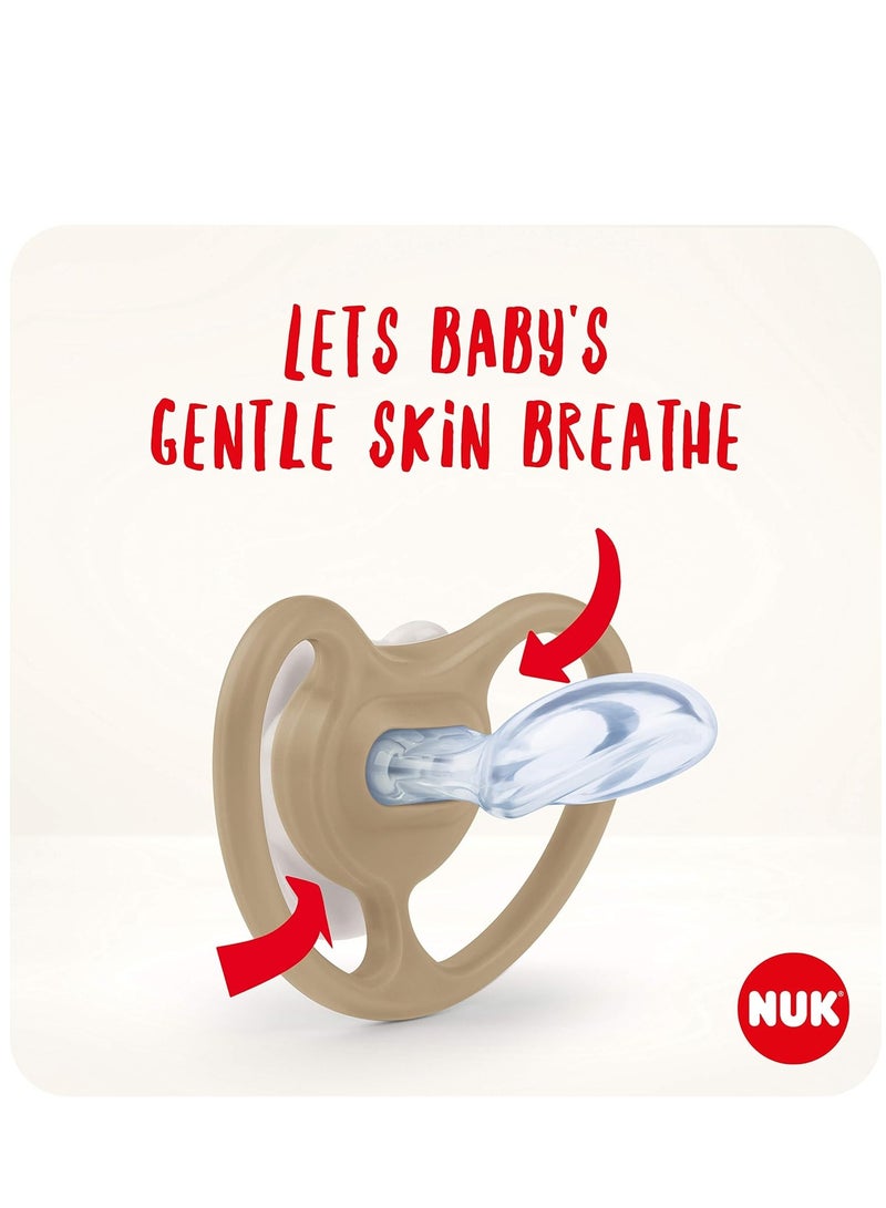 نوك سبيس تقويم الأسنان سيليكون 0-6 أشهر، البطريق والثعلب، عبوة من 2 - Image 3