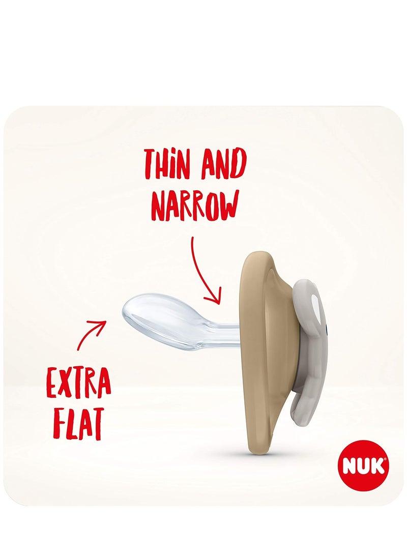 نوك سبيس تقويم الأسنان سيليكون 0-6 أشهر، البطريق والثعلب، عبوة من 2 - Image 4