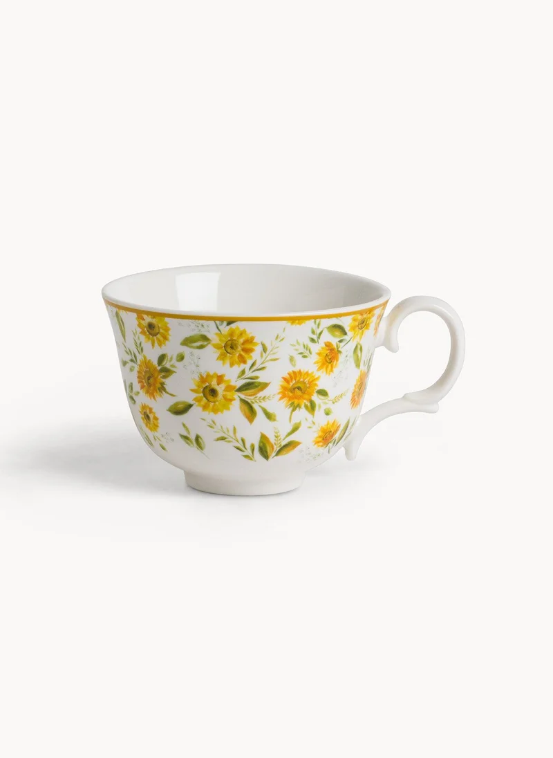 سيمبلي كيتشن Sunflower Bone China Breakfast Cup Elegant Drinkware