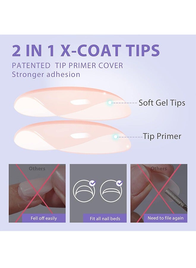 30 Pcs Square Gel False Nails, Reusable Opaque Stick on Nails, Full Cover False Fingernails for Decoration (Blue) - Image 2