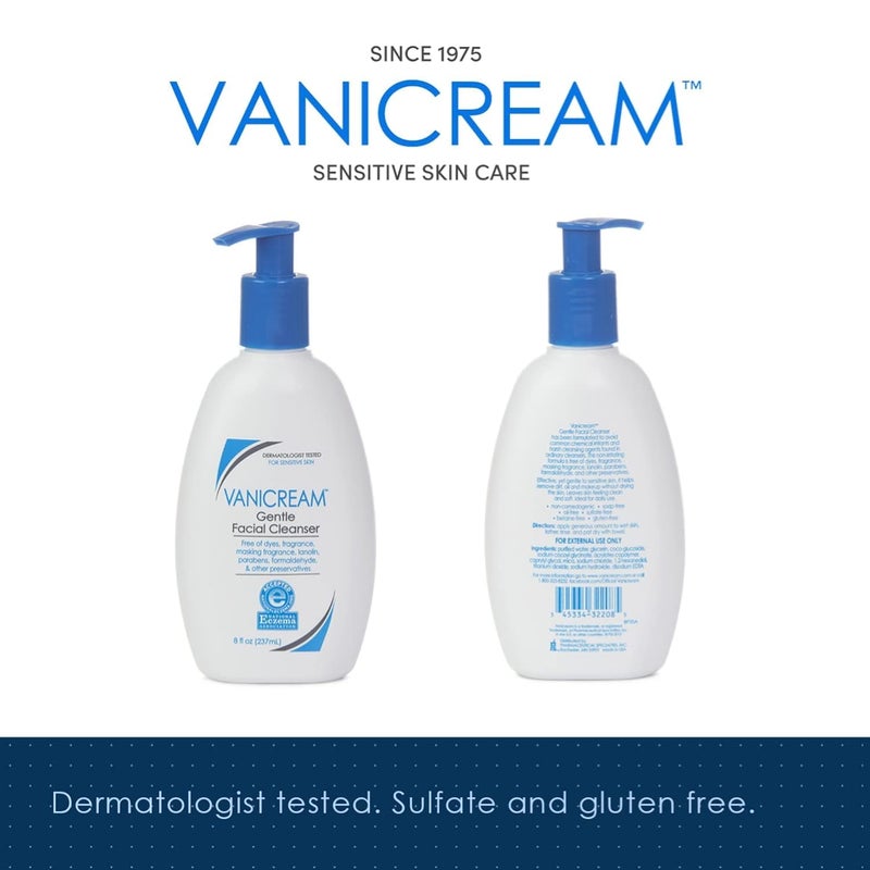Vanicream Gentle Facial Cleanser, 8 Fl Oz (Pack of 2) - Image 2