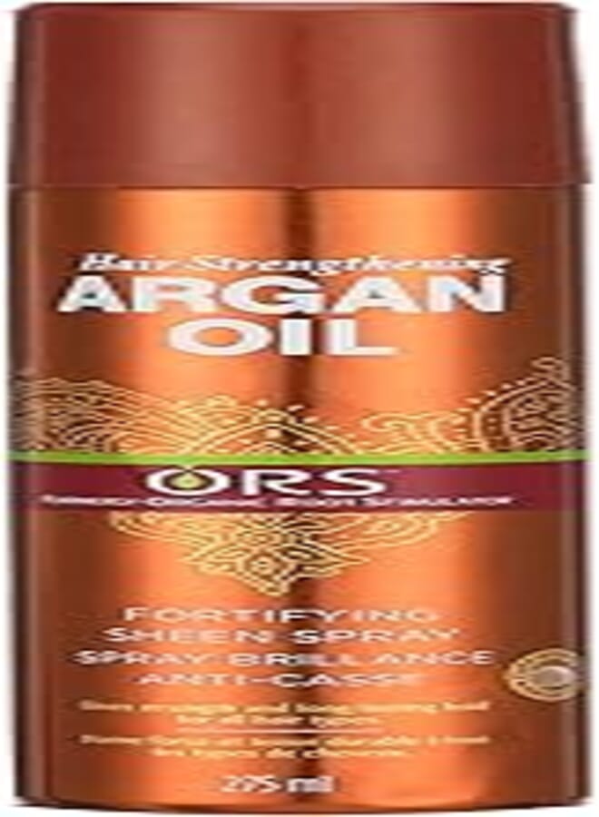 ORS Argan Oil Fortifying & Hair Strengthening Sheen Spray | Gives Strength & Long Lasting Hold | For All Hair Types - 275 ml