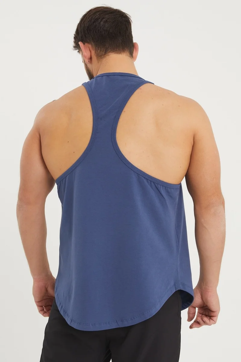 جيموولف Men's Sports Tank | Stringer | Workout Tanktop | Wolf Series