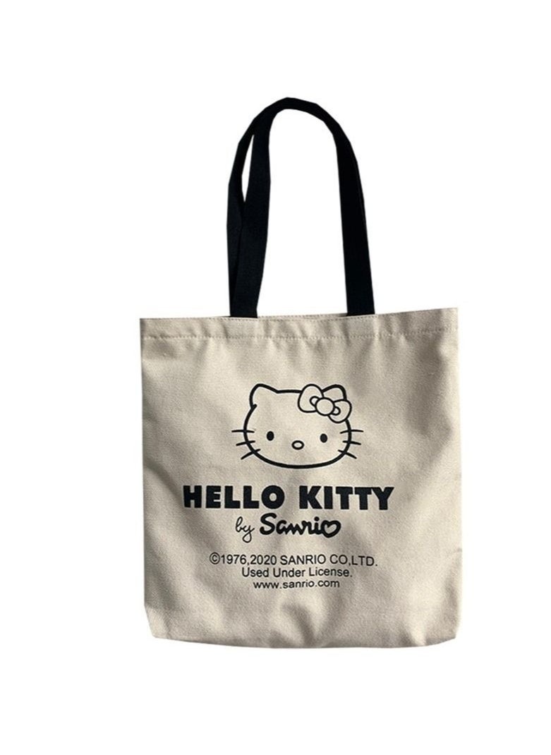 Generic hello kitty Canvas Women Shoulder Bag Ladies Fashion Shopping Hand Bags Cute Anime Cartoon Tote Bags  - Image 2
