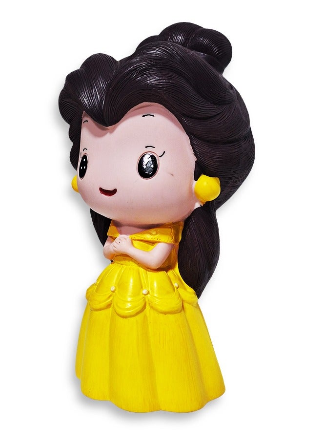 Money Box For Kids ,Belle caracter , Beauty and the Beast design ,  A doll figurine and a money bank for home and room decor, an elegant birthday gift for girls and boys - Image 3