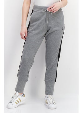 Juicy Couture Women Drawstrings Wide Cuff Brand Logo Jogger Pants, Grey  - Image 1