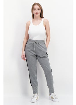 Juicy Couture Women Drawstrings Wide Cuff Brand Logo Jogger Pants, Grey  - Image 2