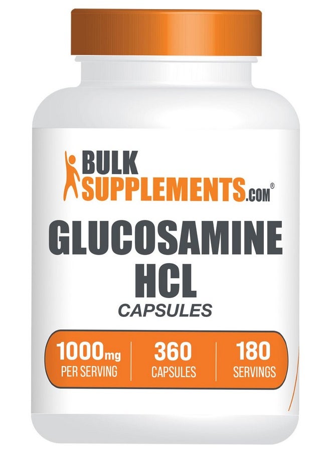 بالك سابلمنتس كبسولات الجلوكوزامين هيدروكلوريد من BulkSupplements.com - الجلوكوزامين 1000 مجم، مكمل الجلوكوزامين، كبسولات الجلوكوزامين - مكملات المفاصل، خالية من الجلوتين، كبسولتان لكل وجبة، 360 كبسولة  - Image 1