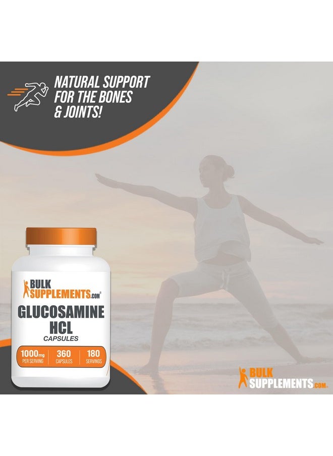 بالك سابلمنتس كبسولات الجلوكوزامين هيدروكلوريد من BulkSupplements.com - الجلوكوزامين 1000 مجم، مكمل الجلوكوزامين، كبسولات الجلوكوزامين - مكملات المفاصل، خالية من الجلوتين، كبسولتان لكل وجبة، 360 كبسولة  - Image 4