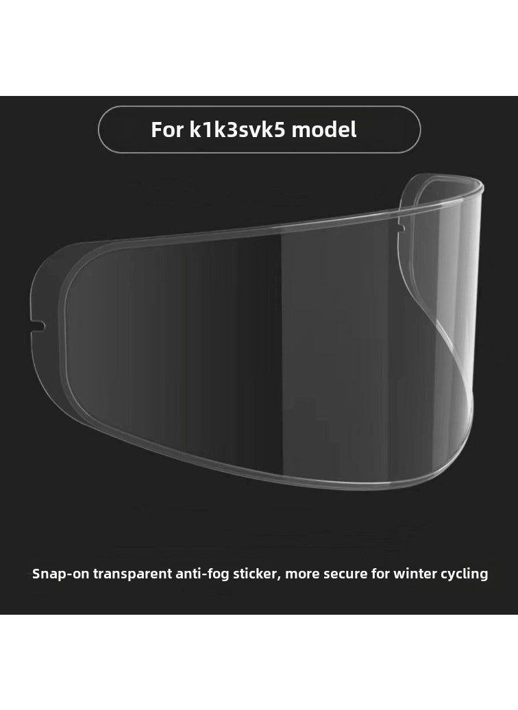 Generic - AGV K1 K3SV K5 Helmet Visor Fog-Resistant Pinlock Anti-fog sticker with buckle - Image 1