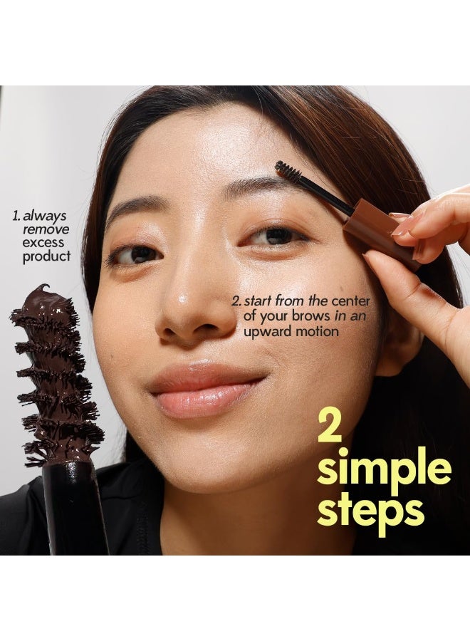 روبيز أورجانيك جل ملون للحواجب بزيت الخروع - مقاوم للماء والتلطخ، يرفع ويشكل ويكثف الحواجب الخفيفة (6 مل) - Image 4