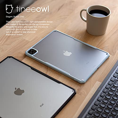 TineeOwl iPad Pro 11 inch Case 2022, 2021, 2020 & 2018 (4th, 3rd, 2nd & 1st Generation) Ultra Thin Matte Clear, Supports Apple Pencil Wireless Charging, Absorbs Shock (Black/Matte Back) - Image 5