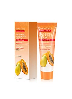 Inspired Capital L Pretty Cowry Exfoliating Peel Gel With CoconutPapayaCucumberExtract Face And Body Facial Exfoliator Instantly Removes Dead Skin Cells Revealing A Clear Refreshed Face 100ml Papaya 