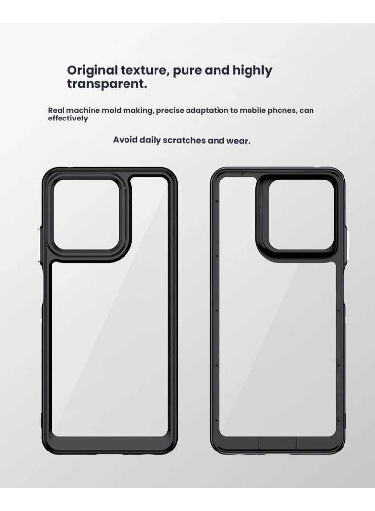 general Compatible with MOTO G66Y/G66J, Shockproof Translucent Case MOTO G66Y/G66J Slim Frosted Matte Hard Cover - Image 3