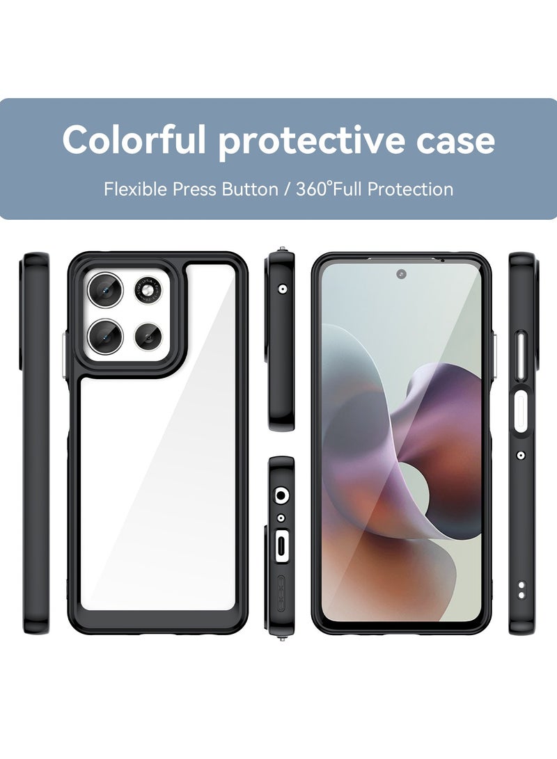general Compatible with MOTO G66Y/G66J, Shockproof Translucent Case MOTO G66Y/G66J Slim Frosted Matte Hard Cover - Image 2