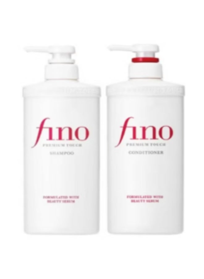 فينو مجموعة العناية بالشعر فينو بريميوم تاتش الفاخرة - شامبو (550 مل)، بلسم (550 مل) - لإصلاح الشعر الجاف والتالف - Image 1