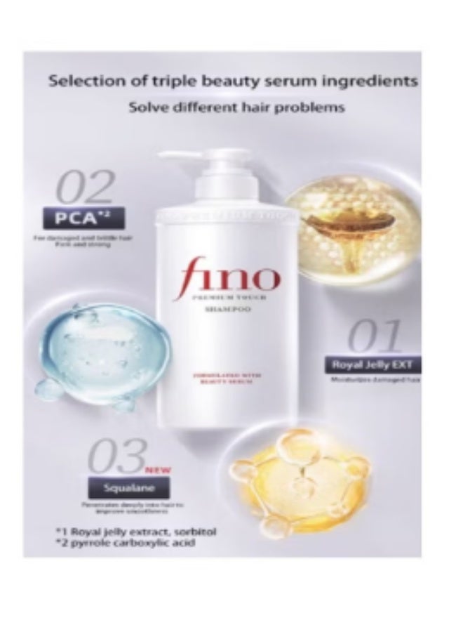فينو مجموعة العناية بالشعر فينو بريميوم تاتش الفاخرة - شامبو (550 مل)، بلسم (550 مل) - لإصلاح الشعر الجاف والتالف - Image 4