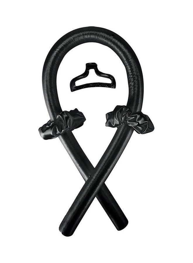 NIBEMINENT Heatless Curlers For Long Hair Black - Image 1