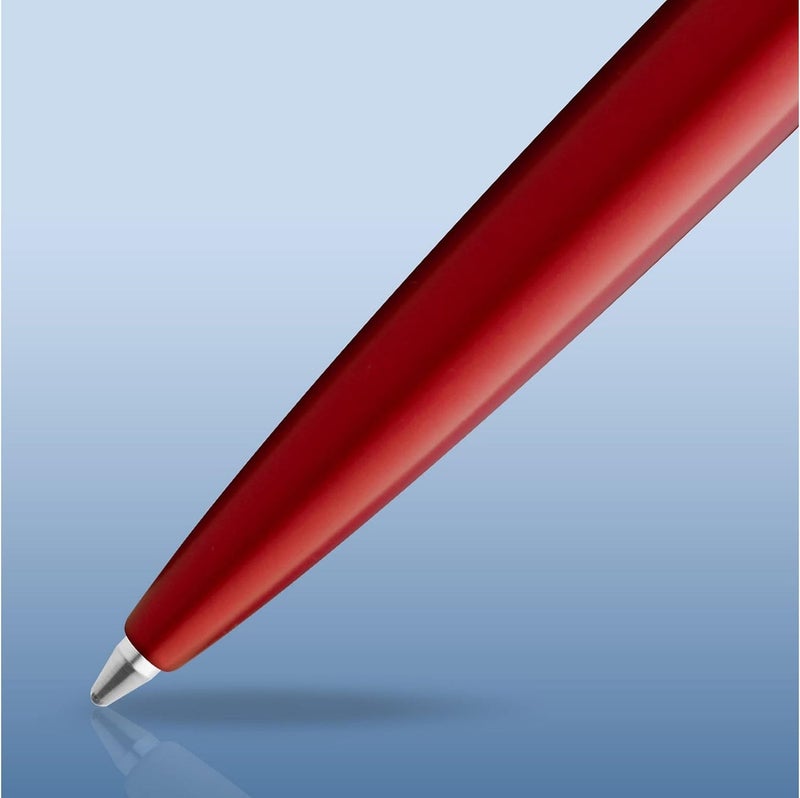 وترمان Waterman Allure Ballpoint Pen | Red Lacquer | Medium Point | Blue Ink | Gift Box - Image 3