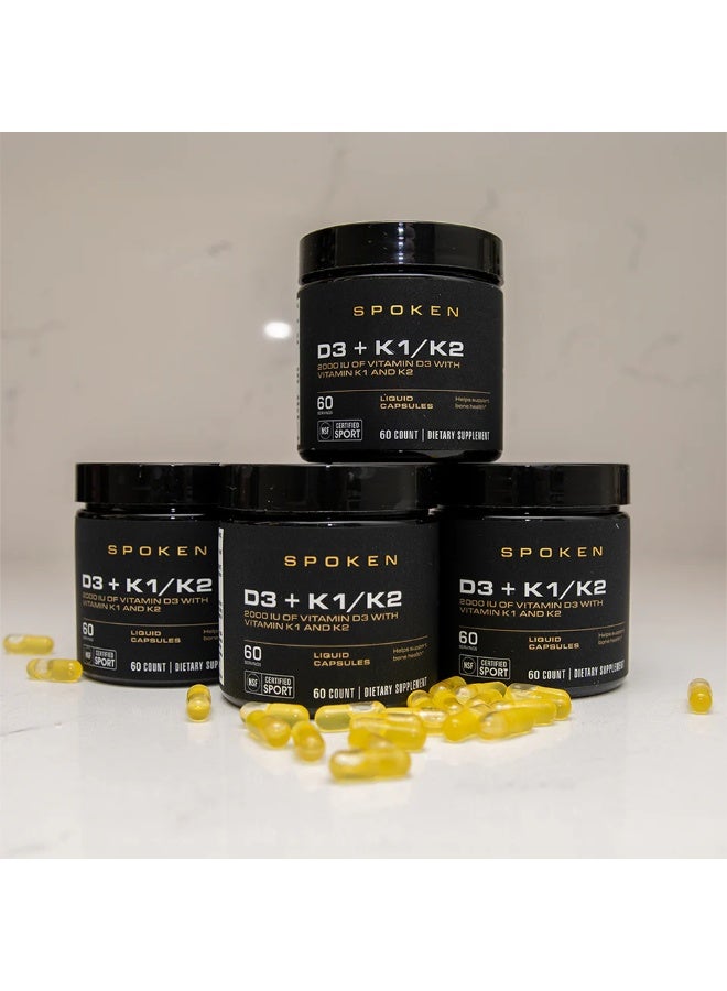 SPOKEN D3 + K1/K2 – 60 Servings - Image 5