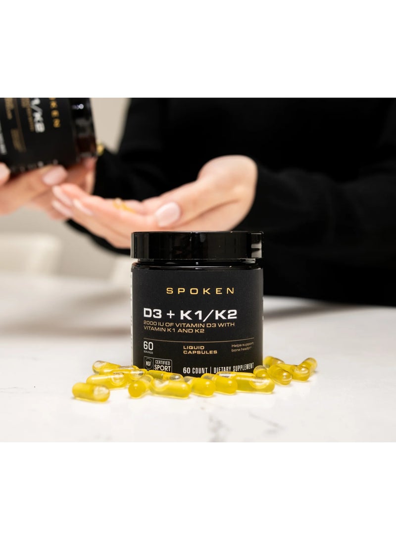SPOKEN D3 + K1/K2 – 60 Servings - Image 2