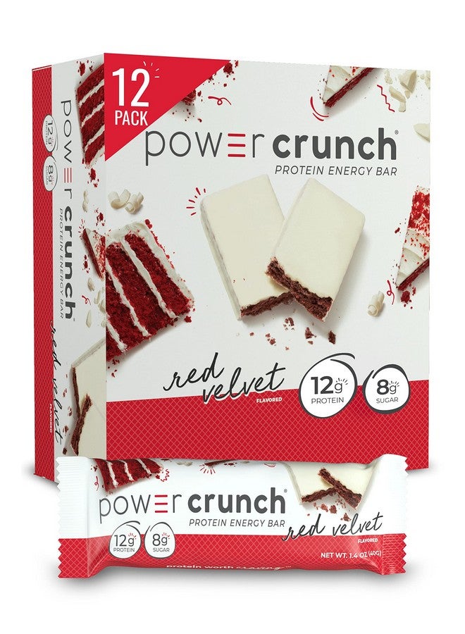 Power Crunch Protein Wafer Bars, High Protein Snacks with Delicious Taste, Red Velvet, 1.4 Ounce (12 Count) - Image 1