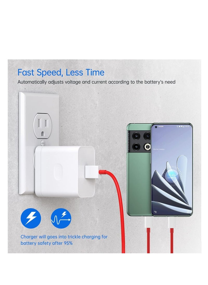 Generic - For OPPO SUPERVOOC Charger 80W, USB Plug Power Adapter Vooc Fast Charger Wall Charger With USB A to USB C Charging Cable 1M for Oppo Find X8 X7 X6 X5 Pro 5G X2 X3 Reno 13 12 F 11 Pro 10 8 A79 A78 A98 A58 A38 A60 - Image 1