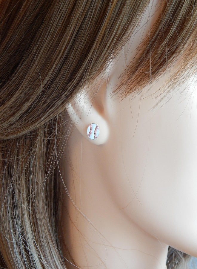 آيسروز أقراط بيسبول من الفضة الإسترليني المضادة للحساسية من آيسيروز (خالية من النيكل) 19460 - Image 2