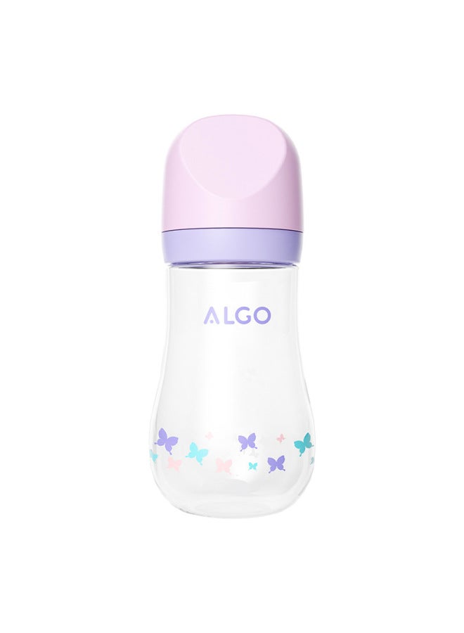 Algo Baby Pp Bottle Arc Large Diameter Anti-fall Newborn 0-6 Months 280ml Bottle Maternal And Infant Supplies