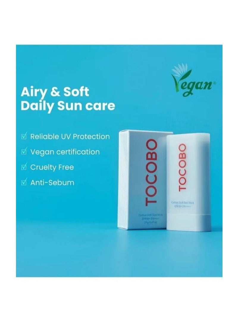 Tocobo Cotton Soft Sun Stick SPF50+ PA++++ - 19g / 0.67oz - Image 4