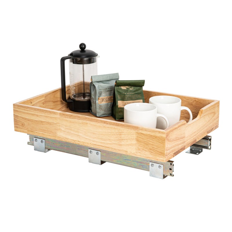 Household Essentials GLIDEZ Wood 1Tier Sliding Cabinet Organizer 145inch Wide