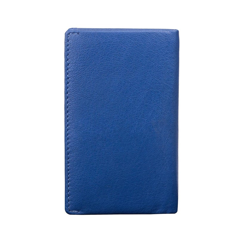 RINEZZA Genuine Leather Long Wallet Holder | for Men & Women with 12 Card Slots | RFID Protected | Travel Accessories | Blue - Image 3