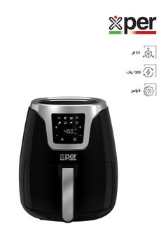 XPER Air Fryer - 3.5 Liters - 1500 Watts - Touch Screen - 8 Programs - Black - XPAF-801B  - Image 1