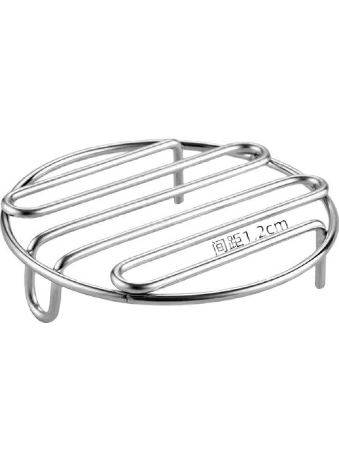 Onlycook 304 Stainless Steel Steamer Rack, Pot Holder, Table Mat, Low And High Foot Steamer Rack For Cooking Pots, Small Size - Image 1