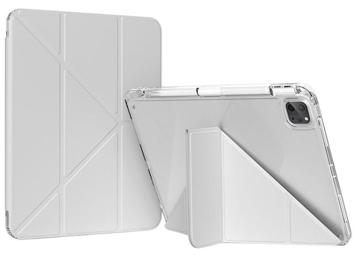 case for iPad Pro 11 Case 2022/ 2021 /air4/air5 10.9 "/ ipad air6/air7 11" with Pencil Holder Premium Protective Case Cover with Soft TPU Back and Auto Sleep/Wake Feature for iPad Pro 11 comaptiple with (A2228 / A2231 / A2068 / A2230)  , Grey - Image 1