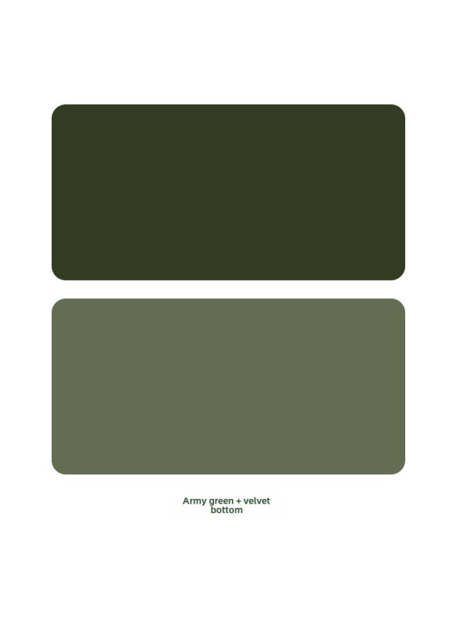 Extra Large Anti-slip Leather Mouse Pad Computer Keyboard Office Desk Writing Coffee Table Pattern Printed Logo-Color:70cm*30cm-Pattern:Army Green + Velvet Bottom Sewing  - Image 1