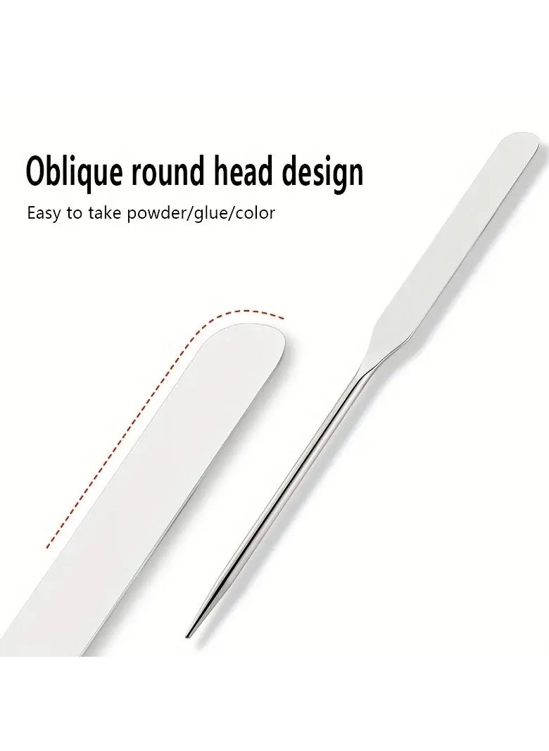 ORiTi - Foundation Spatula Stainless Steel Makeup Spatula Picaso Makeup Spatula Korean Makeup Spatula with Leather Case - Image 1