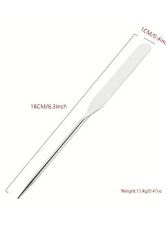 ORiTi Foundation Spatula Stainless Steel Makeup Spatula Picaso Makeup Spatula Korean Makeup Spatula with Leather Case  - Image 4