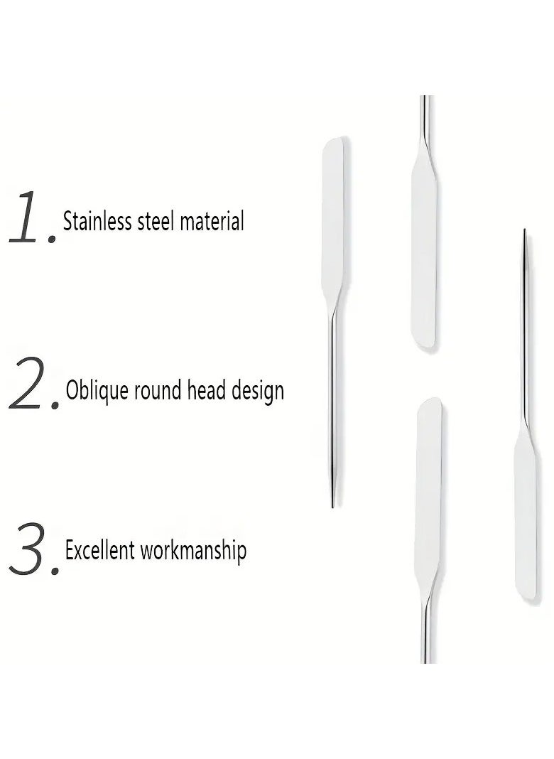 ORiTi - Foundation Spatula Stainless Steel Makeup Spatula Picaso Makeup Spatula Korean Makeup Spatula with Leather Case - Image 1