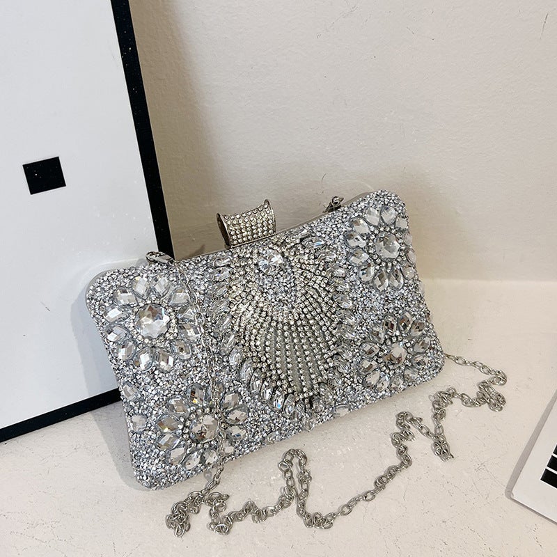 Evening Bag With Sparkling Diamonds, Women'S Handbag, Shoulder Bag, Crossbody Bag, Women'S Cheongsam Bag, Evening Dress Bag, High-End Sparkle ✨ - Image 4