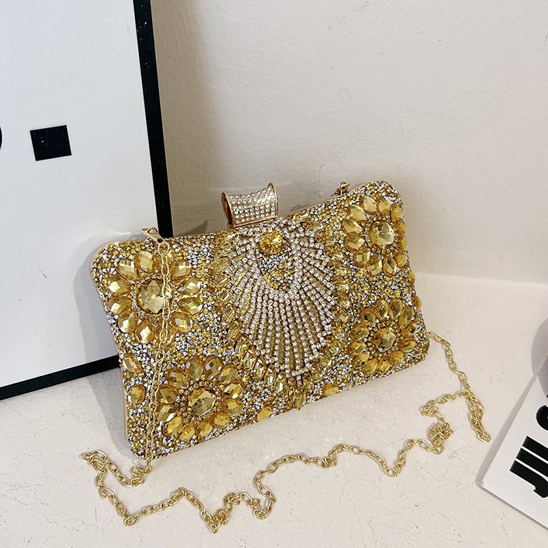 Evening Bag With Sparkling Diamonds, Women'S Handbag, Shoulder Bag, Crossbody Bag, Women'S Cheongsam Bag, Evening Dress Bag, High-End Sparkle ✨ - Image 3