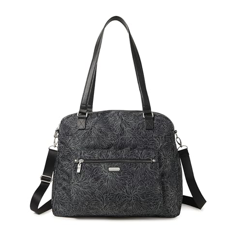 Baggallini Overnight Expandable Laptop Tote - 16.5"x13.5" Lightweight Weekender Carry-on Travel Bag for Women - Image 1