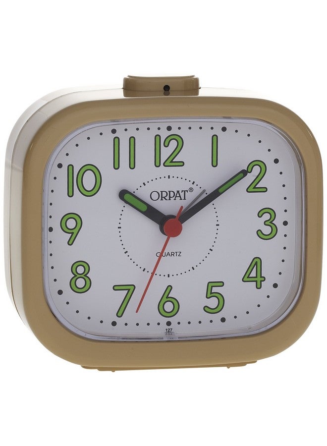 Orpat Beep Abstract Alarm Clock (Gold, TBB-127) - Image 1